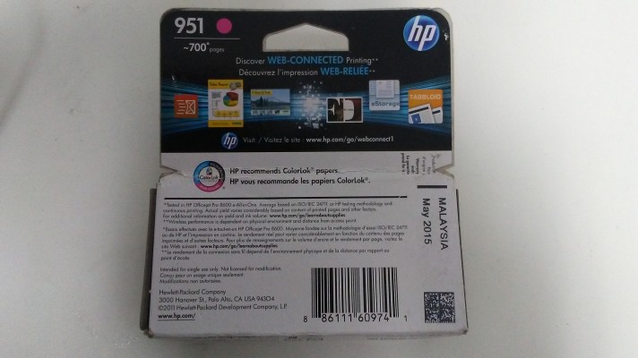HP OfficeJet 951 Magenta Ink Cartridge (New in Box)